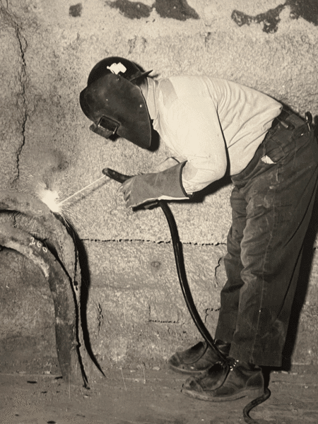 Sean Sullivan's grandfather welding