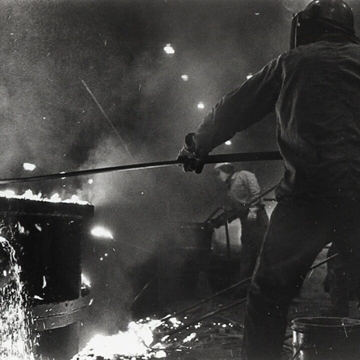 IQMP - Steel 1 Workers in safety gear working in steel production